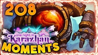 Hearthstone Karazhan Daily Funny and Lucky Moments Ep. 208 | The Perfect 6 Drop!!!