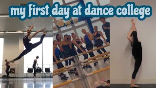 my first day at dance college!