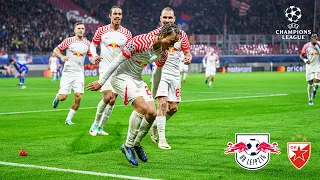 STUNNER XAVI, TAP-IN OLMO | RB Leipzig vs. Red Star Belgrade | Round Up: Champions League