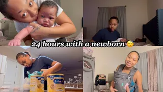 24 hours with a newborn| teen mom at 17 ! 😴💗