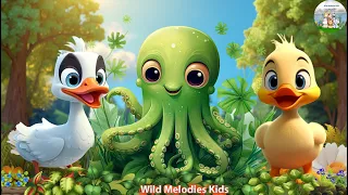 Cute Little Farm Animal Sounds: Duck, Octopus, Pelican | Animal Moments