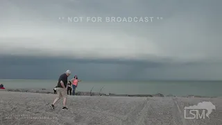 05-01-2022 Ashtabula, OH - Beachfront chase operations, shelf cloud & storm passage timelapse