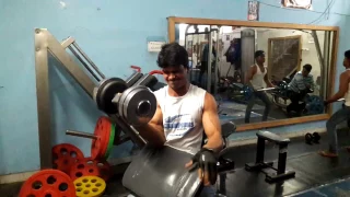 AKASH KUMAR (AKA WRIST HUNTER) HOOK TRAINING 1 REP WITH 43 KG DUMBBELL