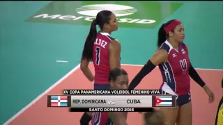 Cuba vs Republica Dominicana - XV Copa Panamericana de Voleibol 2016 Semifinal