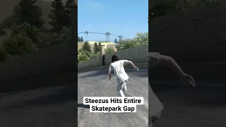 Steezus Hits Entire Skatepark Gap #skate3  #jesus #skateboarding