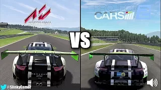 Project CARS 2 vs Assetto Corsa - Porsche 911 GT3R @ Red Bull Ring - Graphics and sound