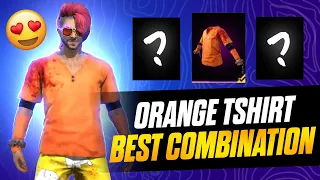 GOD LEVEL FREE DRESS COMBINATION WITH ORANGE T-SHIRT 👕 NO TOP UP DRESS COMBINATION |MAD HYPER GAMING