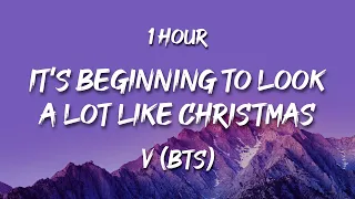 [1 HOUR] V (BTS) - It’s Beginning To Look A Lot Like Christmas (cover) (Lyrics)