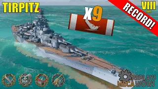 Tirpitz 9 Kills & 270k Damage | World of Warships Gameplay