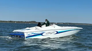 Ls swapped Baja boat with lsa supercharger