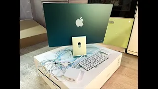 #UNBOXING Распаковка нового Apple iMac M1 2021 доставка еще с официального сайта