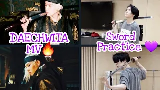 BTS SUGA 's DAECHWITA SWORD DANCE PRACTICE 🔥💜