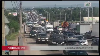 9-балльные автомобильные пробки образовались сегодня практически во всех районах Иркутска