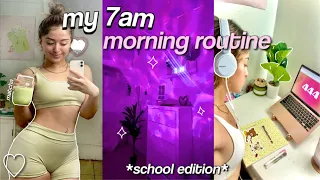 7AM SCHOOL MORNING ROUTINE! healthy, productive habits + self care, realistic and simple ♡