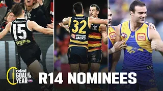 Saint's snap, Crow's effort and Eagle's time and space | Rd 14 Rebel Goal of the Year nominees | AFL