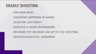 Man shot and killed in Nampa