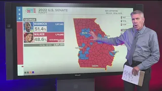 Georgia runoff election | County by county breakdown