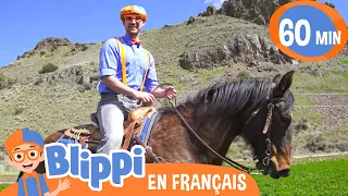 Blippi visite un Ranch | Blippi en français | Vidéos éducatives pour enfants