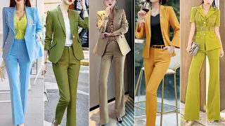 Unique Style Tie Shirt With Blazers And Ankle Length Pant 2023||Best Styling Ideas