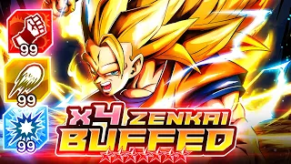 4x ZENKAI BUFFED MAX ARTS BOOSTED RED SSJ3 GOKU GOES EVEN FURTHER BEYOND! | Dragon Ball Legends