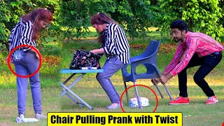 Chair Pulling Prank With twist Part 2 | BY AJ-Ahsan |