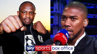 "He needs to learn a bit of respect!" | Anthony Joshua reacts to Dillian Whyte's defeat