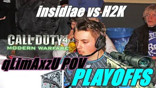 qLimAxzU POV - The eXperience 2009 - insidiae vs H2K QUARTER FINALS (18-10) cod4 promod