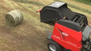 KUHN VB/VBP - Round Baler-Wrapper Combinations (In action)
