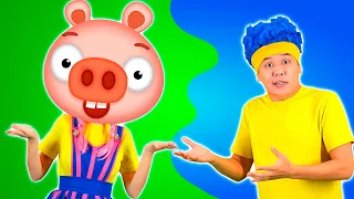 Piggy Pig, Doggy Dog, Froggy Frog & Kitty Cat | D Billions Kids Songs