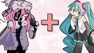 FNF SARVENTE + MIKU = ??? body swap ??? | 금요일 밤 펑킨 | FNF ANIMATION