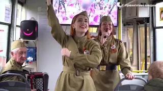 Трамвай Победы курсирует по улицам Омска
