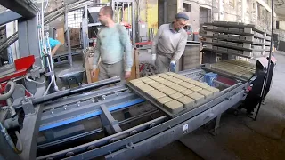 Тротуарная плитка процесс изготовления на автомат вибропрессе VPS 500