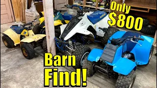 Four ATVs for $800 - Barn Find!