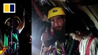 Watch up close: Pakistan cable car rescue
