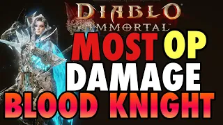 NONSTOP GOD TIER DAMAGE BLOOD KNIGHT BUILD! 2.2 MILLION+ DAMAGE A SECOND  DIABLO IMMORTAL