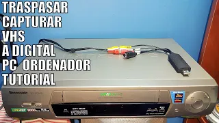 COMO CAPTURAR VHS ANALOGICO A DIGITAL PC TUTORIAL