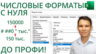 Пользовательские форматы чисел в Excel с нуля до профи за 40 минут!