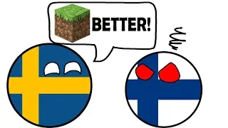 Sweden vs Finland who better? [Countryballs Animation] (Scandinavia)
