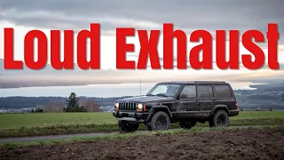 Jeep Cherokee XJ 4.0L loud exhaust sound