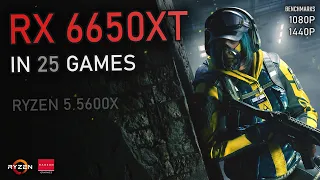 RX 6650XT -  25 GAMES Tested at 1080P/1440P | Ray Tracing, FSR & More