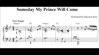 'Someday My Prince Will Come' for solo piano (sheet music)