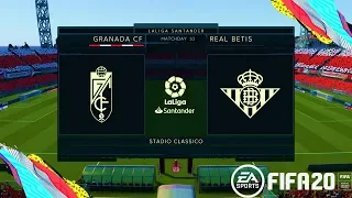 FIFA 20 | La Liga Santander 19-20 Granada CF vs Real Betis Matchweek 10 | Gameplay PC