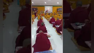 Tergar monastery Bodhgaya Bihar India Monks