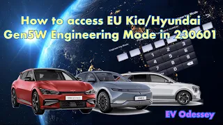 Engineering Mode access for EU Hyundai/Kia/Genesis Gen5W head unit version 23060 all models