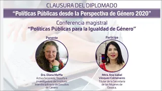 Conferencia Magistral ‘Políticas Públicas desde la Perspectiva de Género’