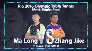 Rio 2016 Men's Singles Final I Zhang Jike v Ma Long