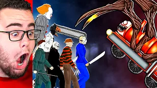 Reacting to CHOO CHOO CHARLES vs CHAINSAW MAN vs EVERYONE!