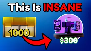 I Opened 1000 Booster Crates And Got ??? (Toilet Tower Defense)