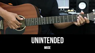 Unintended - Muse | EASY Guitar Tutorial - Chords / Lyrics - Guitar Lessons