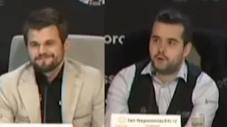 Ian Nepomniachtchi Wishes Magnus Carlsen a Happy Birthday in Press Conference
